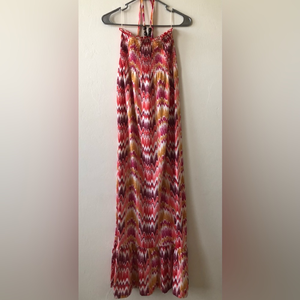 NO BOUNDARIES Womens Maxi Dress Halter Neck Size Small 3-5 Juniors NWOT